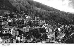 Ansicht von der Burg Altena aus, ca. 1927 Ansicht von der Burg Altena aus, ca. 1927