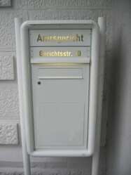 Briefkasten des Amtsgerichts Altena Briefkasten des Amtsgerichts Altena